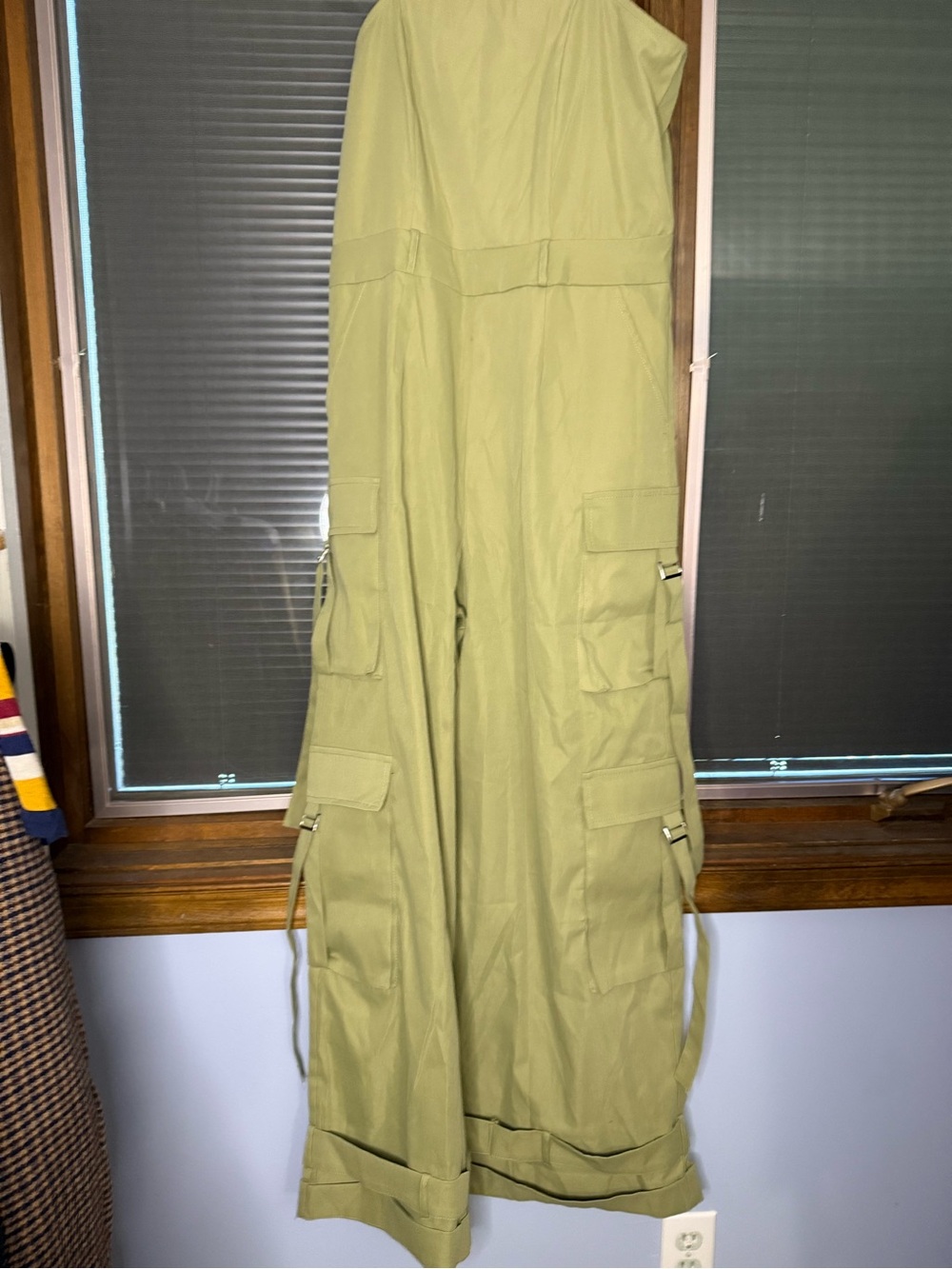 Women’s Olive/army Green overalls size Large